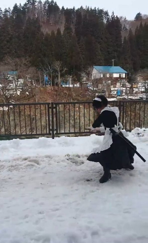 メイド 抜刀 居合 Twitter 天心流