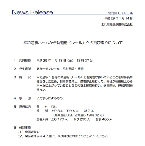 北九州モノレール・平和通駅