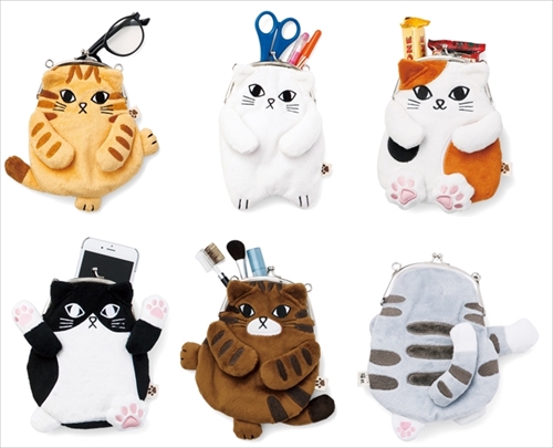 猫がま口ポーチ