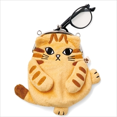 猫がま口ポーチ
