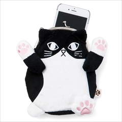 猫がま口ポーチ