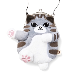 猫がま口ポーチ