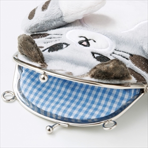 猫がま口ポーチ