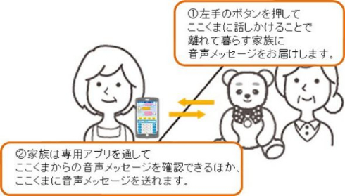 ここくま ぬいぐるみ コミュニケーションロボット ドコモ