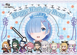 Re:ゼロから始める異世界生活 リゼロ バースデー レム ラム ケーキ