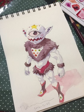 「親子共同作品第一弾」完成イラスト