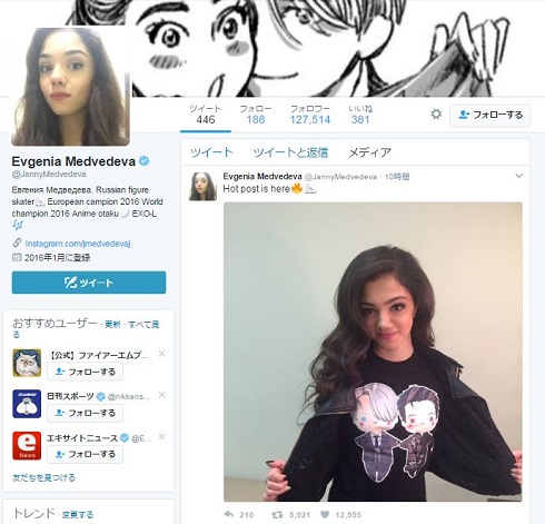 メドベージェワ選手