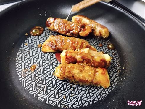 もちチーズの照り焼き豚ロール