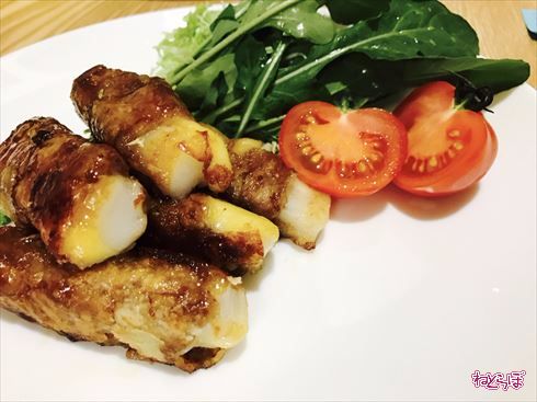 もちチーズの照り焼き豚ロール