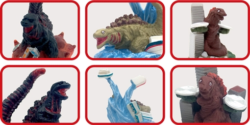 「シン・ゴジラ」がかわいいスノーボールに！　蒲田くんなど、第2〜第4形態が発売　雪と無人在来線爆弾が舞う