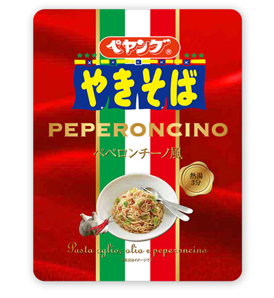ペヤング　ペペロンチーノ風やきそば　商品画像