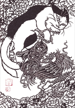 福ねこat百段階段展