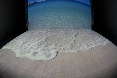 仮想現実 海 プロジェクションマッピング 展示