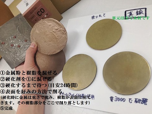塗る金属使用例と使い方