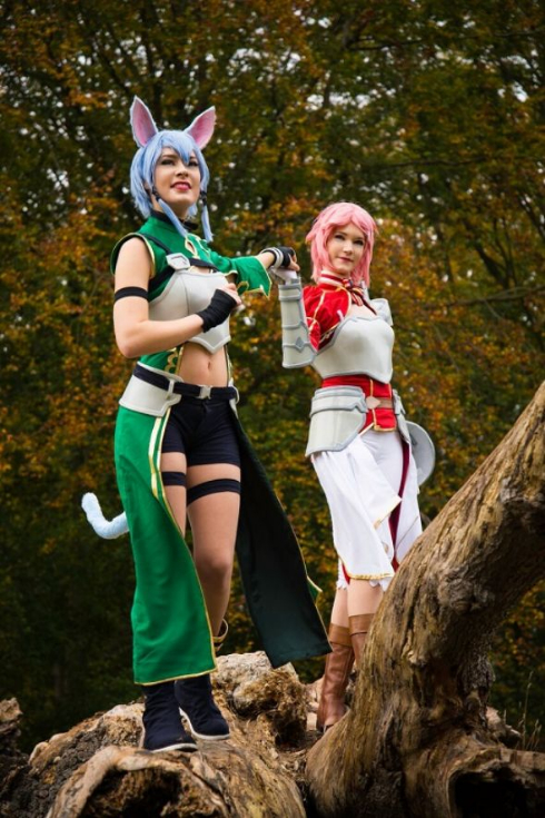 デンマークのコスプレイヤー、スリーネさんとカリーナさん