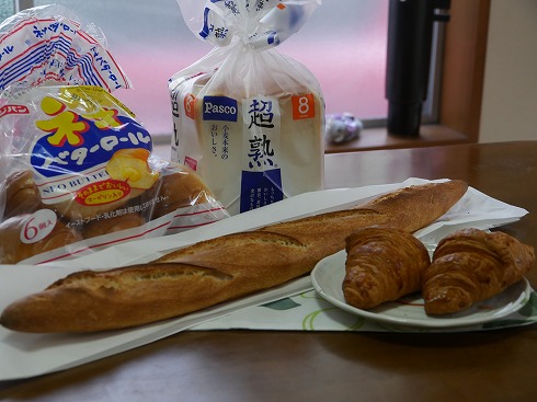 買ってきたパン