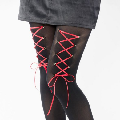 コルセットピアス風ストッキング 夢月ゆーり ヴィレヴァン