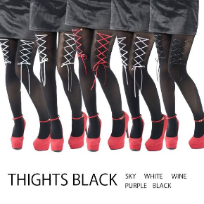 コルセットピアス風ストッキング 夢月ゆーり ヴィレヴァン