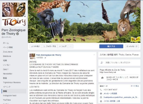 サイ 動物園 殺害 密猟者 角