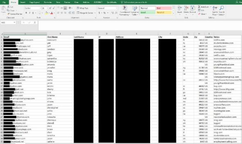 スパム業者 セキュリティ 個人情報 調査 データベース 公開 RCM