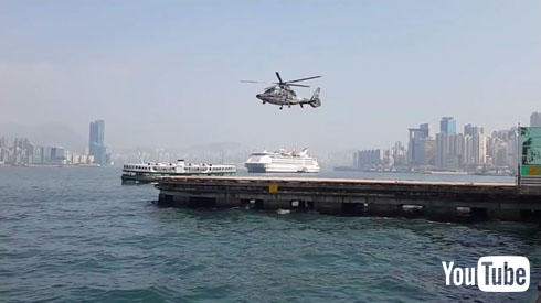 天に召されるヘリ