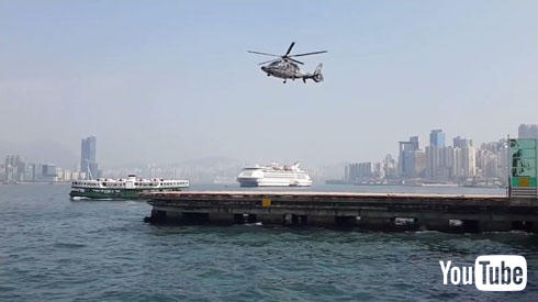 天に召されるヘリ