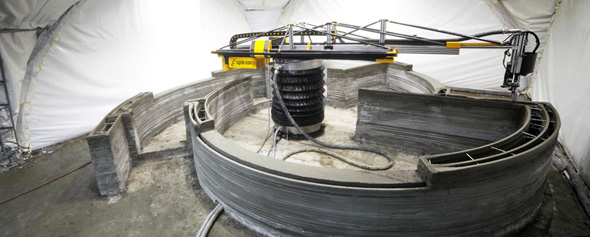 3Dプリンタで住宅建築