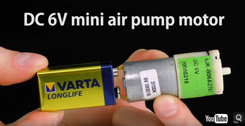 DC6Vミニエアポンプモーター
