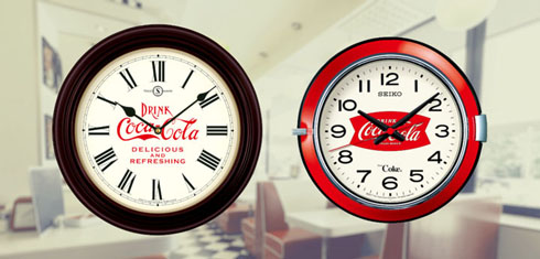 壁掛け時計　コカ・コーラ　SEIKO　コラボ　シルバー　新品・未使用・美品 Amazon.co.jp: (セイコークロック) SEIKO CLOCK コカ・コーラ