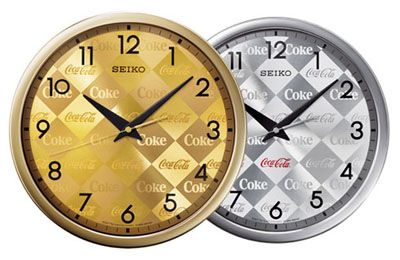 コカコーラ Coca-Cola 125周年 掛け時計 AC201R 限定250台 コーラとセイコーがコラボ！125年の歴史を感じる掛け時計を
