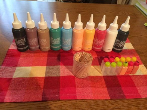 網戸 ドット絵 百均 絵の具