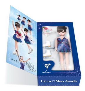 未開封 Licca× 浅田 真央 リカちゃん 人形セット スケート リカちゃんと浅田真央選手が夢のコラボ！お揃いの衣装を着た人形