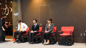 プロパイロットチェアに乗っているみなさん