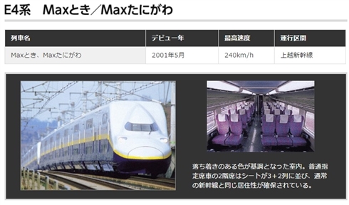 2階建て新幹線が全廃、E4系はE7系に取り替えへ　2018年度以降順次