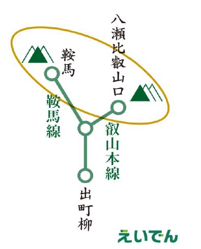 叡山電鉄 新観光用車両 レンズ セルリアン