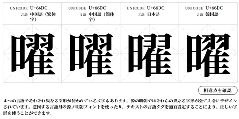 アドビが新フォント「源ノ明朝」を無償配布　日本語、簡体／繁体中国語、韓国語に7パターンの太さで完全対応