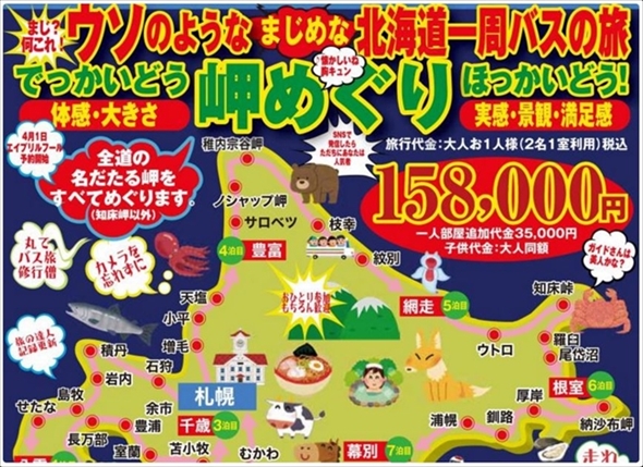 北海道一周バスの旅