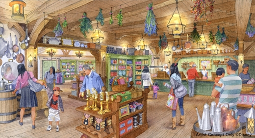 「美女と野獣エリア（仮称）」のショップ