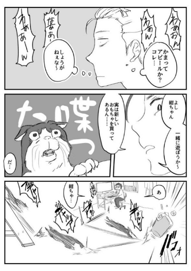 猫 ビビリ スーパーボール 漫画