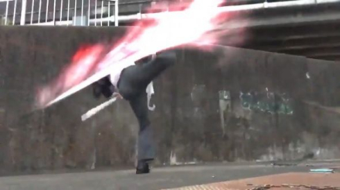 傘 アクション カサムライ サラリーマン 動画 エフェクト