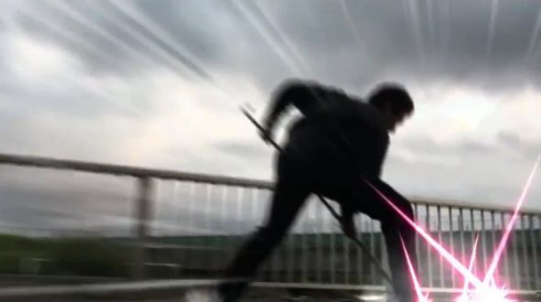 傘 アクション カサムライ サラリーマン 動画 エフェクト