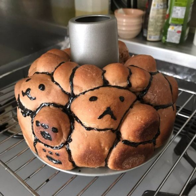 すごいものが生まれてしまった…… かわいいクマのパンを作ろうと