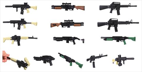 サバゲーやゲームに出てくる銃がモチーフのカプセルトイ 「THE銃