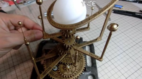 太陽系儀 動く 100均 LEDキャンドル