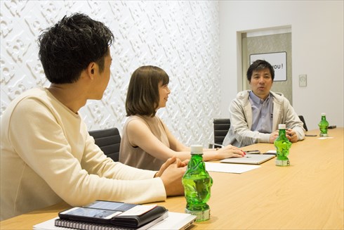 AbemaTV 左から水谷誠也さん、椛嶋麻菜美さん、藤田晋社長