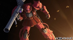 一撃離脱戦法で敵を落としていくシャアザク