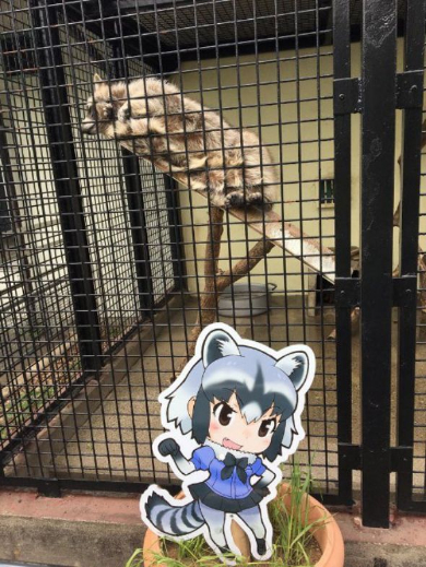 けものフレンズ 東武動物公園 コラボ マレーバク パネル 食べる