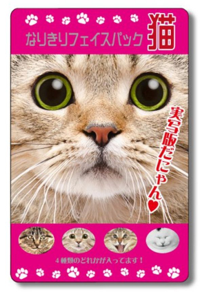 猫 なりきり フェイスパック 実写