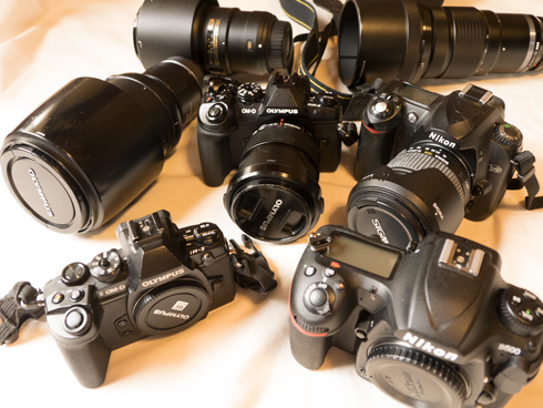 カメラとレンズの写真