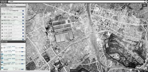 地理院 地図 戦前 東京 23区 空中写真
